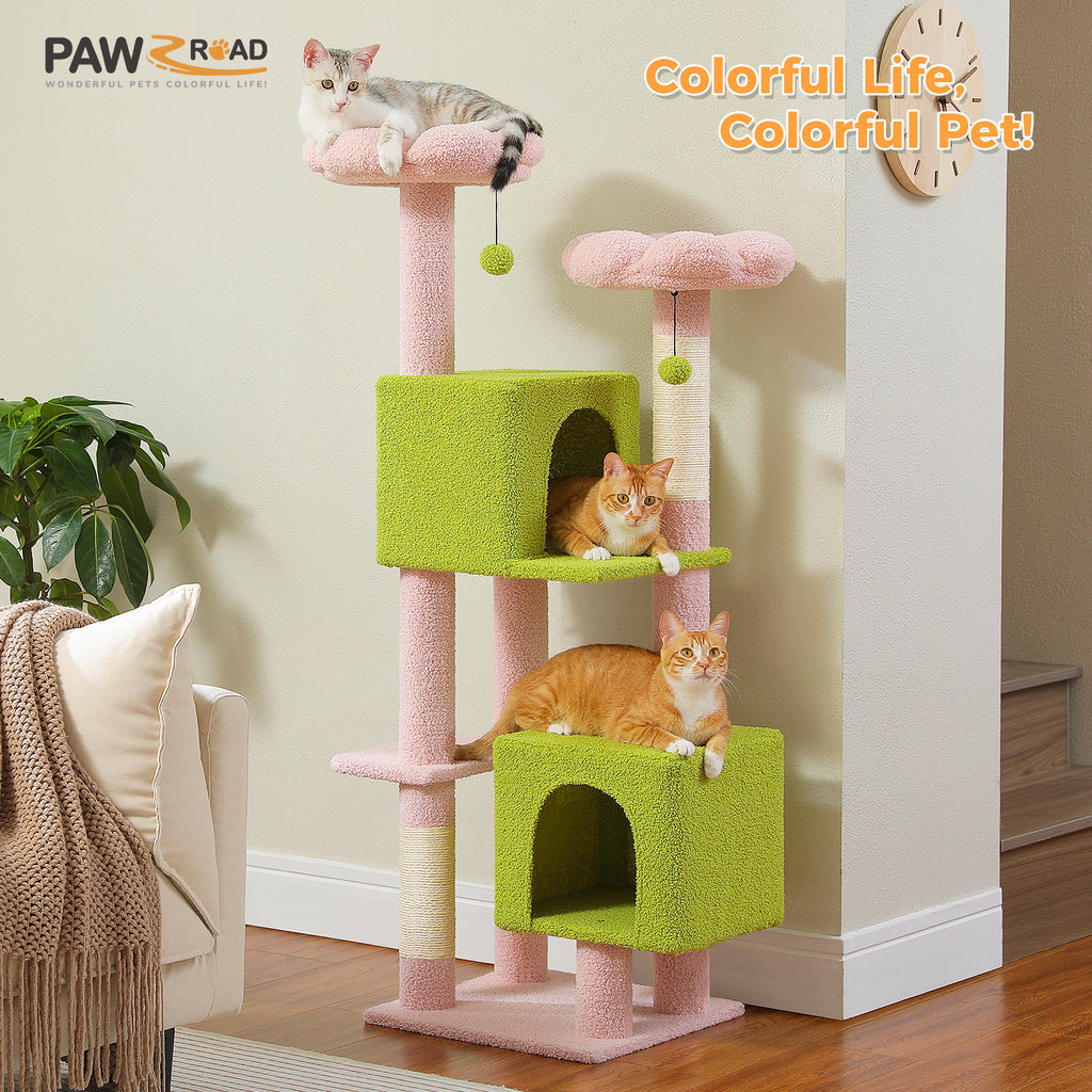 PAWZ Road Flower Cat Tree for Indoor Cats