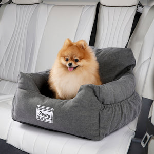 PAWZ Road Dog Car Seat for Small Medium Dogs, Pet Booster Seat Travel Dog Car Bed for Small Dogs Pet 35lbs
