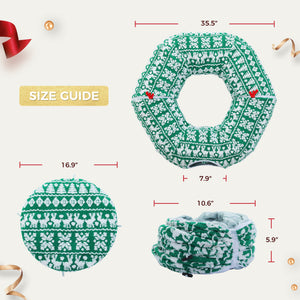 PAWZ Road Cat Tunnel, Cactus Cat Donut Tunnel Collapsible Cat Tunnel Tube, Dia-38 inches with Flower Soft Mat for Indoor Cats and Rabbits