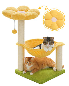 PAWZ Road Small Plush 28" Flower Cat Scratcher