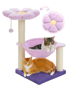 PAWZ Road Small Plush 28" Flower Cat Scratcher