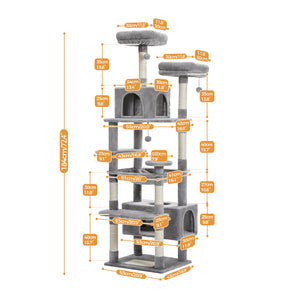 PAWZ Road Plush Indoor 72 Inches Large Cat Tree