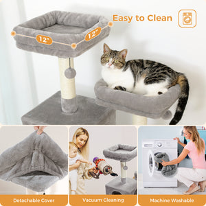 PAWZ Road Plush Indoor 72-Inch Large Cat Tree