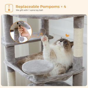 PAWZ Road Plush Indoor 72-Inch Large Cat Tree