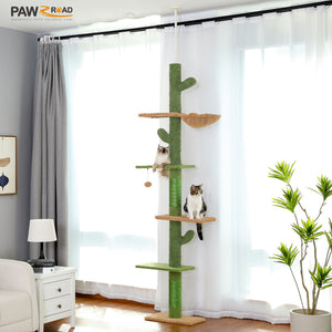 PAWZ Road Kattenboom voor binnenkatten met supergrote condo, kattentoren met krabpaal, grote hangmat, bungelende bal en bovenste zitplaats, 79 cm grijs PAWZ Road Kattenboom voor binnenkatten met supergrote condo, kattentoren met krabpaal, grote hangmat, bungelende bal en bovenste zitplaats, 79 cm grijs