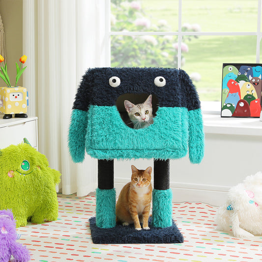 PAWZ Road Monster Cat Tree Blue & Purple