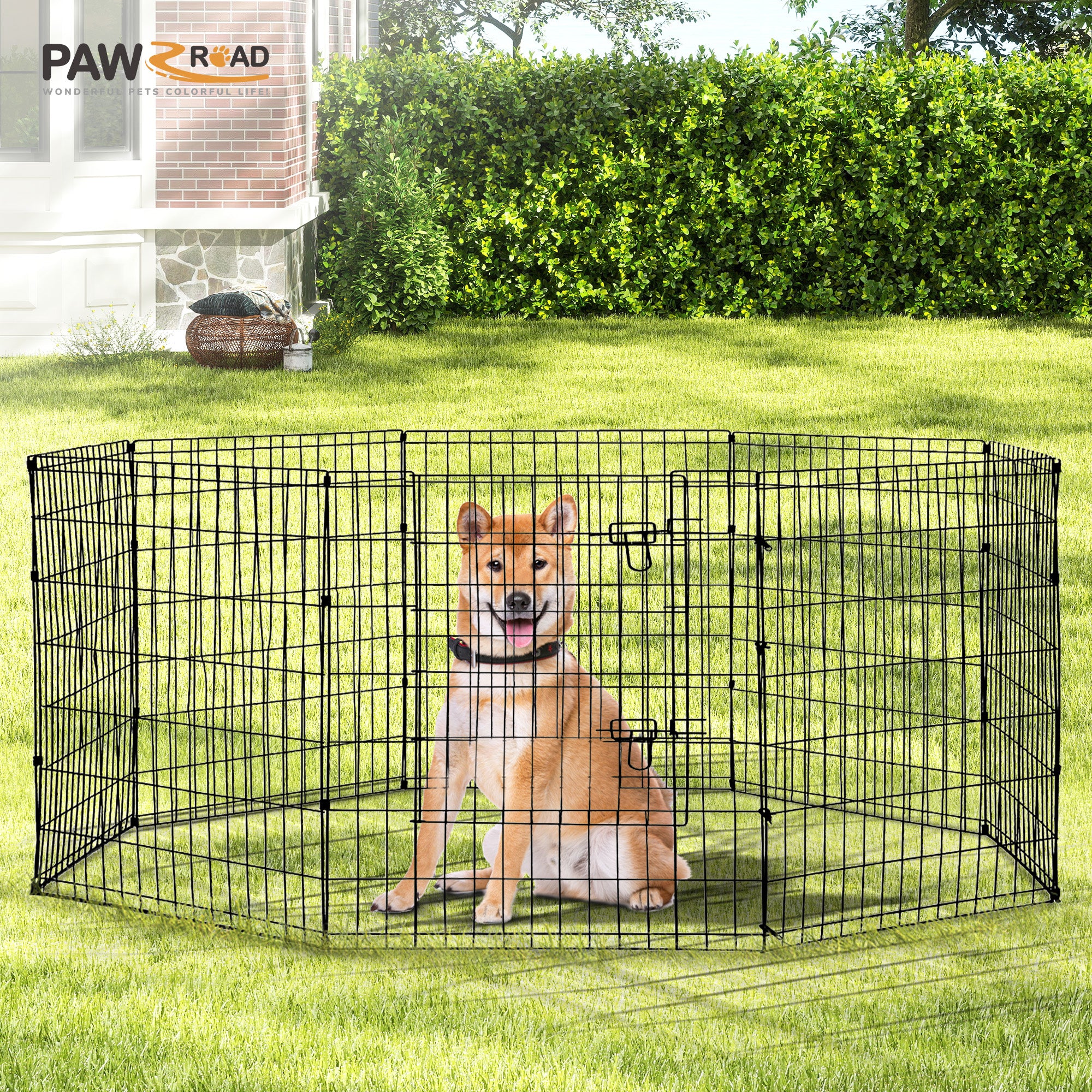 Foldable Metal Dog Exercise Pen Midwest Dog Playpen Foldable