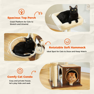 Pawz Road Cool Large Hammock Modern Cat Tree