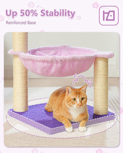PAWZ Road Small Plush 28" Flower Cat Scratcher