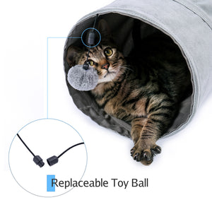 PAWZ Road  3 Way Cat Play Tube Collapsible Cat Tunnel Toys