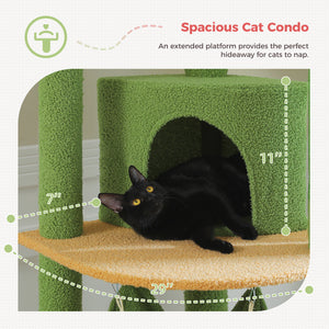 PAWZ Road Adjustable 5-Tier Floor to Ceiling Large Hammock Cat Tower