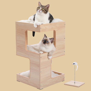 PAWZ Road Multi-Level Modern Cat Condo Indoor Furniture
