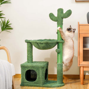 PAWZ Road Cactus 4 in 1 Sisal-Wrapped Cat Scratcher Tower