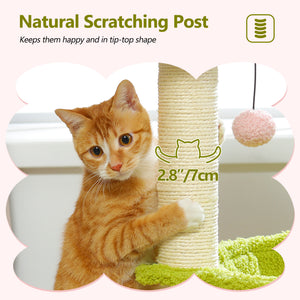 PAWZ Road Small Plush 28" Flower Cat Scratcher