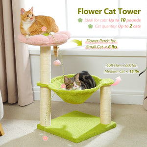 PAWZ Road Small Plush 28" Flower Cat Scratcher