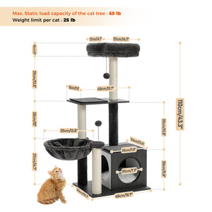 Pawz Road Cool Large Hammock Modern Cat Tree