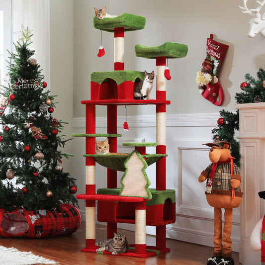 PAWZ Road Plush Indoor 72-Inch Large Cat Tree