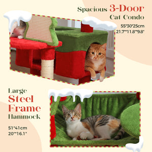 PAWZ Road Plush Indoor 72-Inch Large Cat Tree