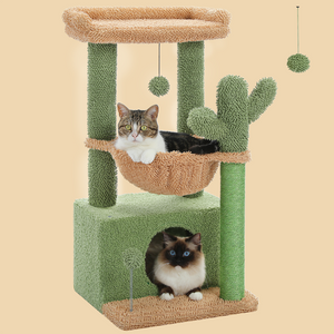 palm tree cat tower PAWZ Road Cactus 4-in-1 33" Cute Indoor Cat Tree, Canada