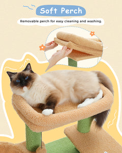 PAWZ Road Indoor 34,6'' Cat Activity Verde, Árvore de gato cacto cinza