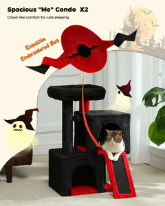 PAWZ Road 30 Inches Black Gothic Indoor Cat Tree