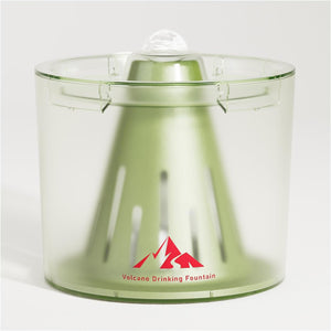 PEQULTI 2.5L Cat Water Fountain Detachable Water Dispenser with 2 Filters & 1 Adapter, Blur Green