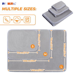 PEQULTI 55"×39" Pet Blanket Soft and Warm Waterproof Pet Mat for Large Dogs and Cats, Gray