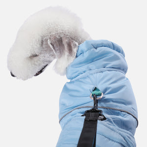 Jaqueta azul para cachorro PAWZ Road reversível à prova d'água à prova de vento 