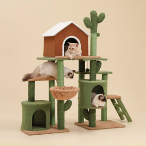 PAWZ Road Oasis Series Cactus Modular 3-in-1 Big Cat Tree