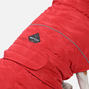 PAWZ Road Reversible Waterproof Windproof Red Dog Jacket