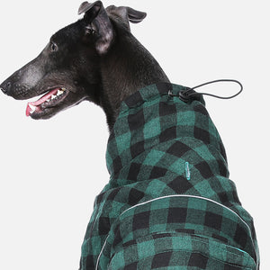 PAWZ Road Reversible Waterproof Windproof Green Dog Jacket