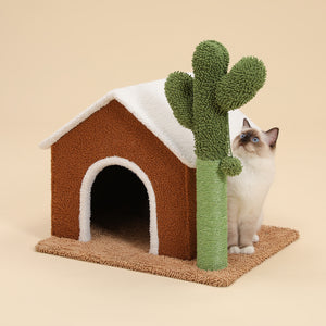 PAWZ Road Oasis Series House with Cactus Cat Scratcher