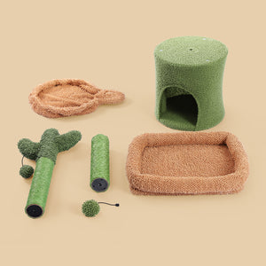 PAWZ Road Oasis Series Cactus Modular 3-in-1 Big Cat Tree