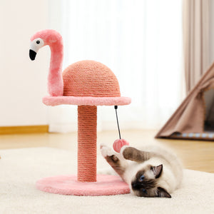 Arranhador para gatos em forma de flamingo de sisal natural PAWZ Road