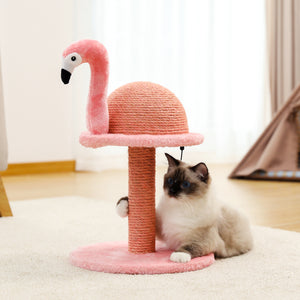 Arranhador para gatos em forma de flamingo de sisal natural PAWZ Road