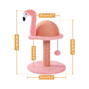 Arranhador para gatos em forma de flamingo de sisal natural PAWZ Road