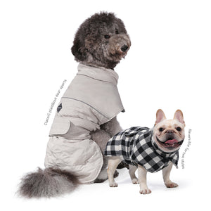 PAWZ Road Reversible Waterproof Windproof Black Dog Jacket