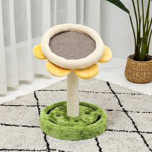 PAWZ Road 3-in-1 Sunflower Lovely Cat Scratching Post Tree (USA/CA) - PAWZ Road
