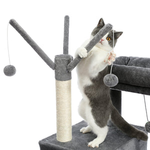 PAWZ Road Large Condo Cat Tree Whirligig Toy Hammock Scratching Board - AMT0150GY