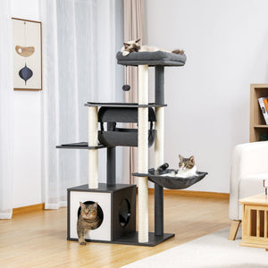PAWZ Road Tunnel Modern Cat Tree Furniture - AMT0102GY
