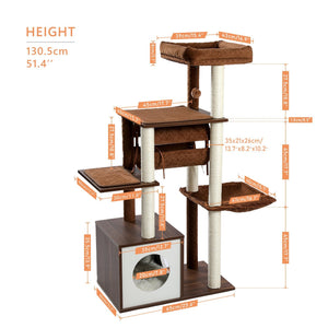 Pawz Road Cool Luxury Tunnel Modern Cat Tree