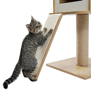 【Pre-order】PAWZ Road 2-in-1 Up-to-ceiling Cat Tree Wooden Stable Furniture (USA/CA) AMT0104BG - AMT0104BG