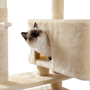 【Pre-order】PAWZ Road Plush Ladder Sisal Scratching Cat Tree - AMT0111GY